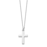 Small Slim Sterling Silver Cross Necklace