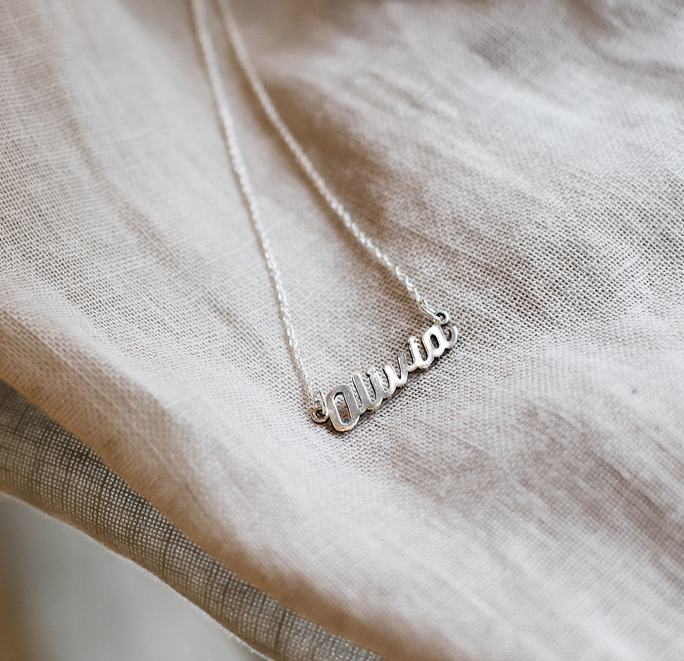 Personalised Sterling Silver Name Necklace - hersey-and-son