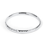 Silver Bangle No.2 - Hammered 6mm