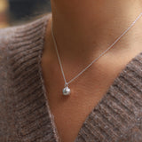 Sterling Silver Pumpkin Necklace