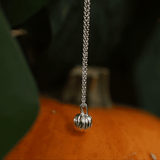 Sterling Silver Pumpkin Necklace