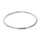 Silver Bangle No.1 - Hammered 4mm