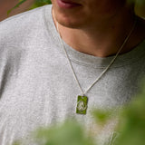 Mens St Christopher Necklace - Dog Tag