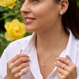Sterling Silver Rose Pendant