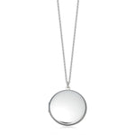Round sterling silver locket 28mm