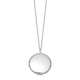 Round sterling silver locket 28mm