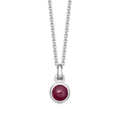 Sterling Silver Birthstone Necklace