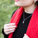 Sterling Silver Christmas Tree Necklace