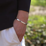 Men's Slim Sterling Silver Cuff No.8 - 6mm Comfort Fit