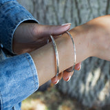 Silver Bangle No.1 - 4mm