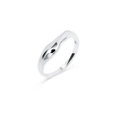 Sterling Silver Molten Ring