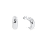 Chunky Square Open Hoop Earrings
