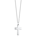 Silver Cross Necklace No.2 - 23mm