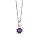 Sterling Silver Birthstone Necklace