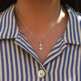Sterling Silver Anchor Necklace