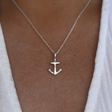Sterling Silver Anchor Necklace