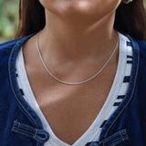 1.5mm Sterling Silver Cable Chain