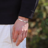 Men's Sterling Silver Cuff No.1 - 5mm Hammered