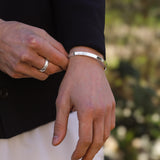 Men's Sterling Silver Cuff No.2 - 6mm Plain