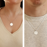 Sterling Silver Perfectly Imperfect Disc Pendant