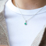 Sterling Silver Birthstone Necklace