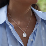 Sterling Silver Fortuna Sixpence Pendant