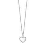 Sterling silver heart pendant