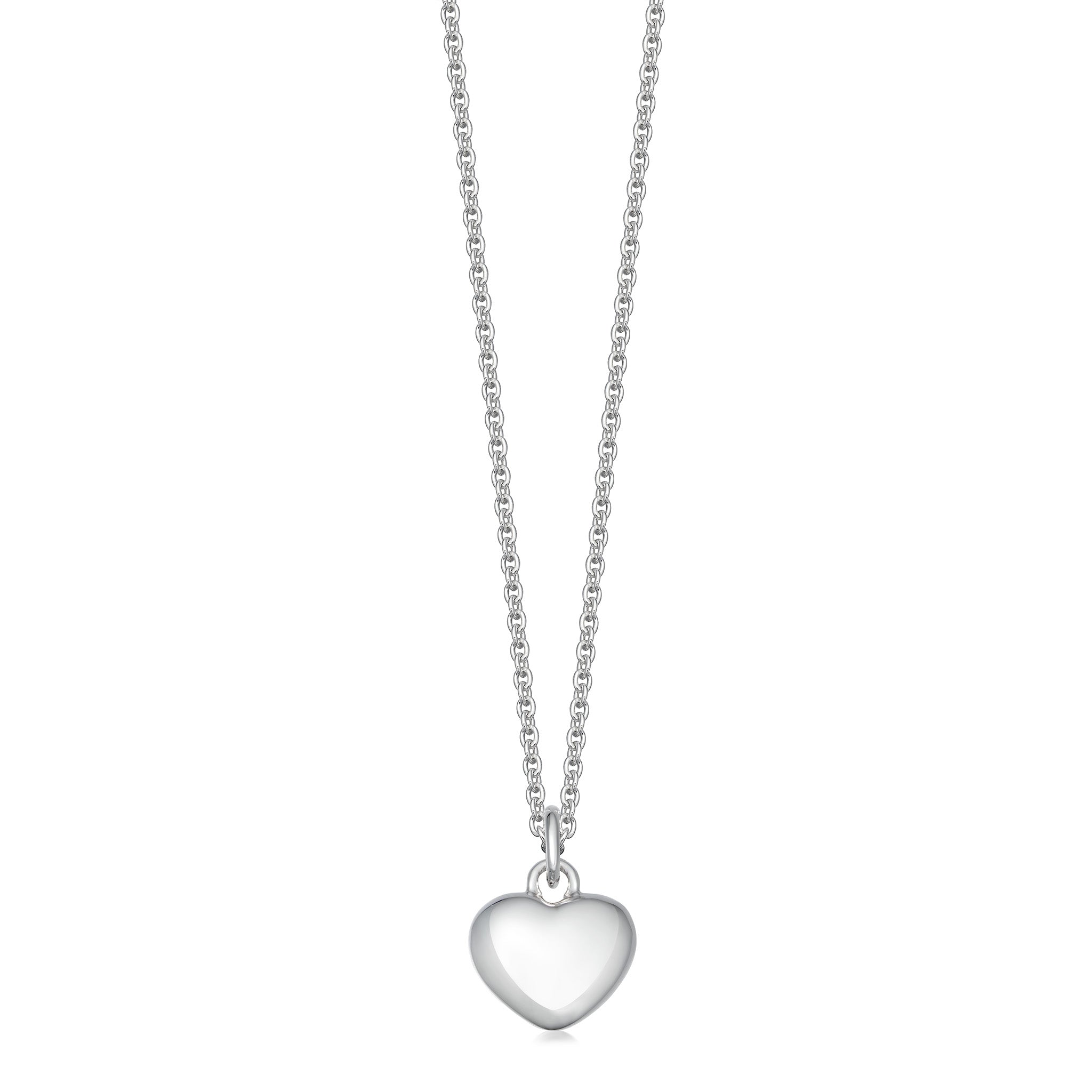 Sterling silver heart pendant