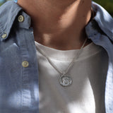 Sterling Silver Fortuna Sixpence Pendant