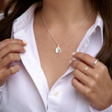 Sterling Silver Molten Pendant