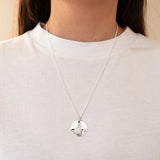 Sterling Silver Molten St Christopher Necklace