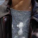 Sterling Silver Organic Signet Pendant