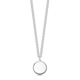 Sterling Silver Dog Tag - Round