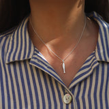 Sterling Silver Sardine Fish Necklace
