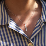 Sterling Silver Sardine Fish Necklace