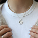 Sterling Silver Fortuna Sixpence Pendant