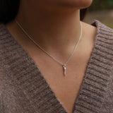Sterling Silver Small Italian Horn Necklace – Cornicello