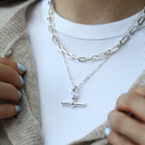 Sterling Silver Paperclip Chain Necklace