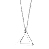Large Sterling Silver Triangulum Necklace