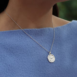 Sterling Silver Tudor Rose Pendant