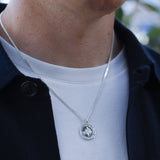Sterling Silver "Not All Who Wander" Pendant