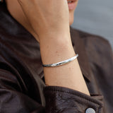 Sterling Silver Wave Cuff Bracelet