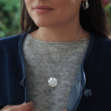 Sterling Silver Organic St Christopher Necklace