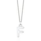 Sterling Silver Chunky Initial Necklace