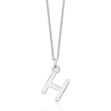 Sterling Silver Chunky Initial Necklace