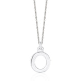 Sterling Silver Chunky Initial Necklace