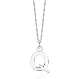 Sterling Silver Chunky Initial Necklace