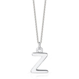 Sterling Silver Chunky Initial Necklace