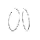 Classic Sterling Silver Open Hoops