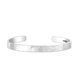 The Hammered Silver Cuff – 6mm